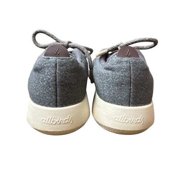 Women’s Allbirds Wool Runners Lace Up Grey White WR Athletic Sneakers Size 7 - Picture 3 of 7